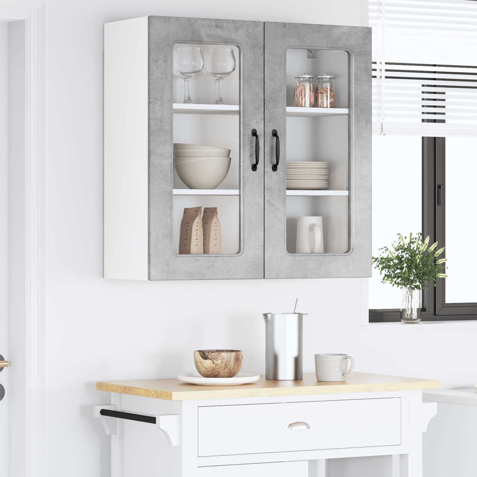 Painel de lava-louça kalmar cinzento 80 x 31 x 80 cm