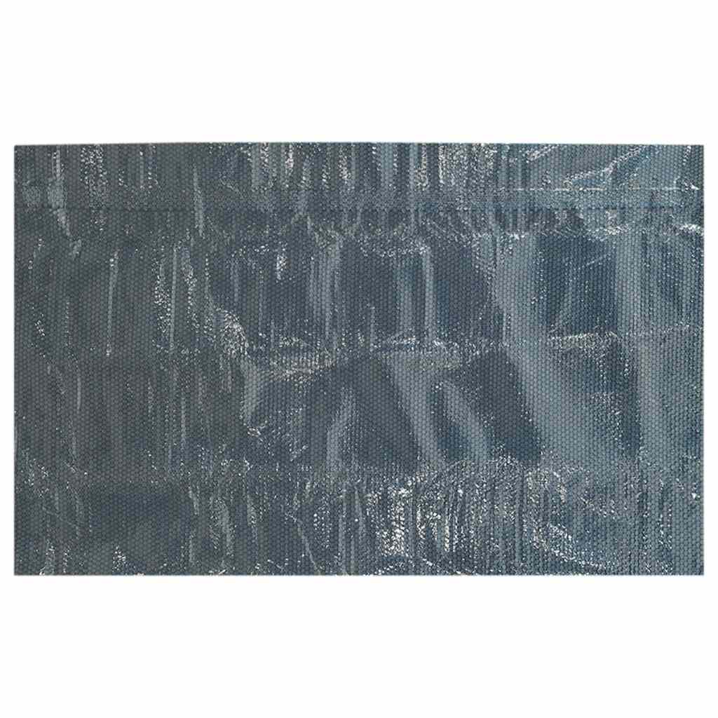 Película p/ piscina PE solar flutuante 549x274 cm preto e azul