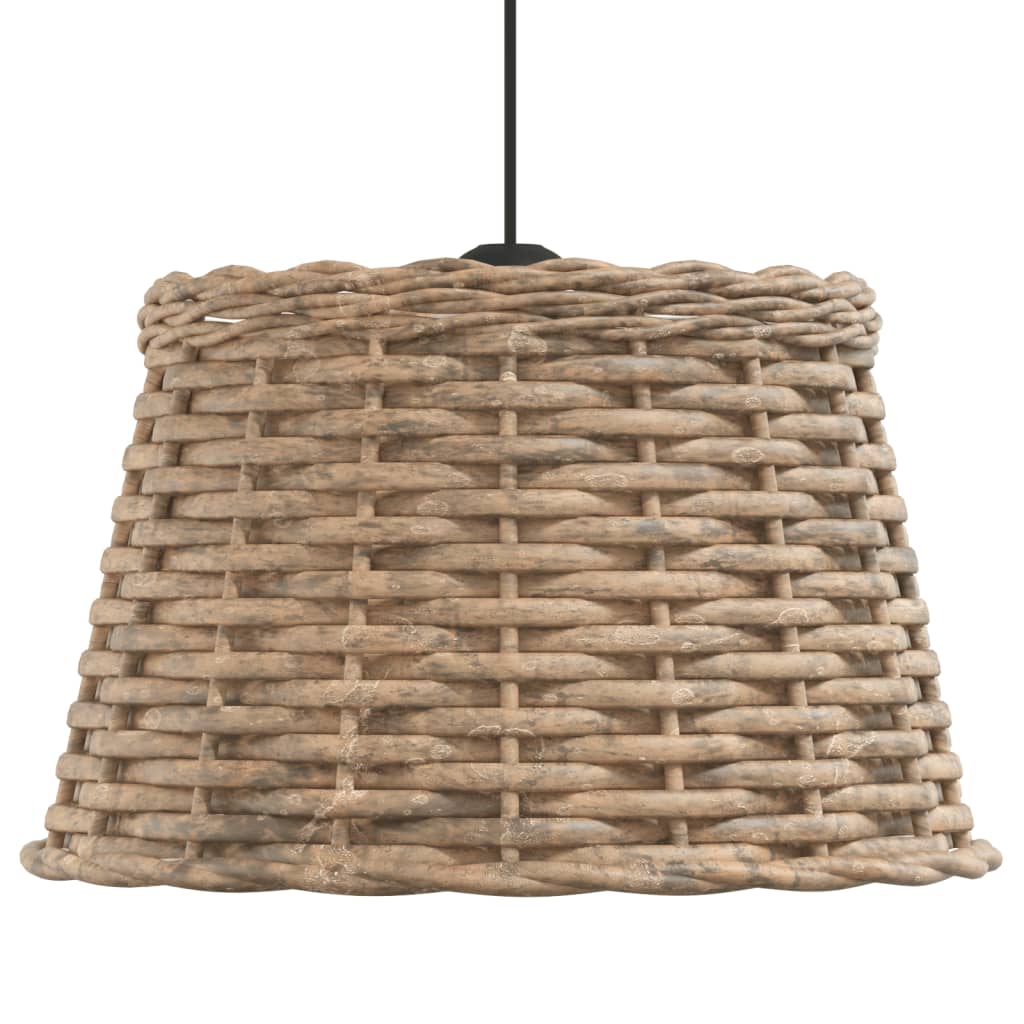 Abajur de teto ø38x23 cm vime castanho