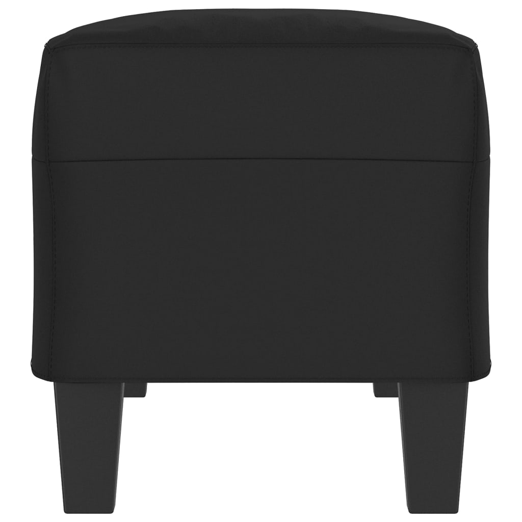 Banco 100x35x41 cm tecido de microfibra preto