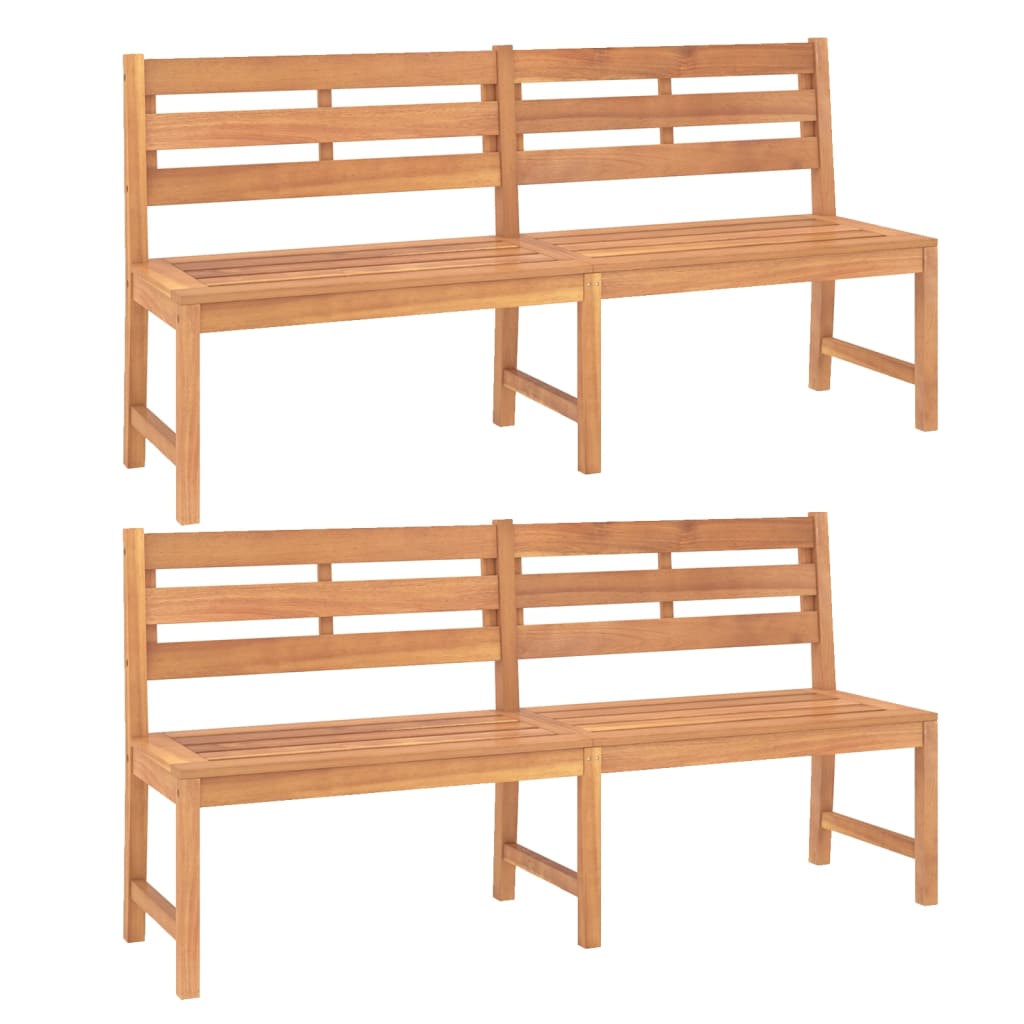 4 Pcs conjunto de jantar p/ jardim madeira de teca maciça