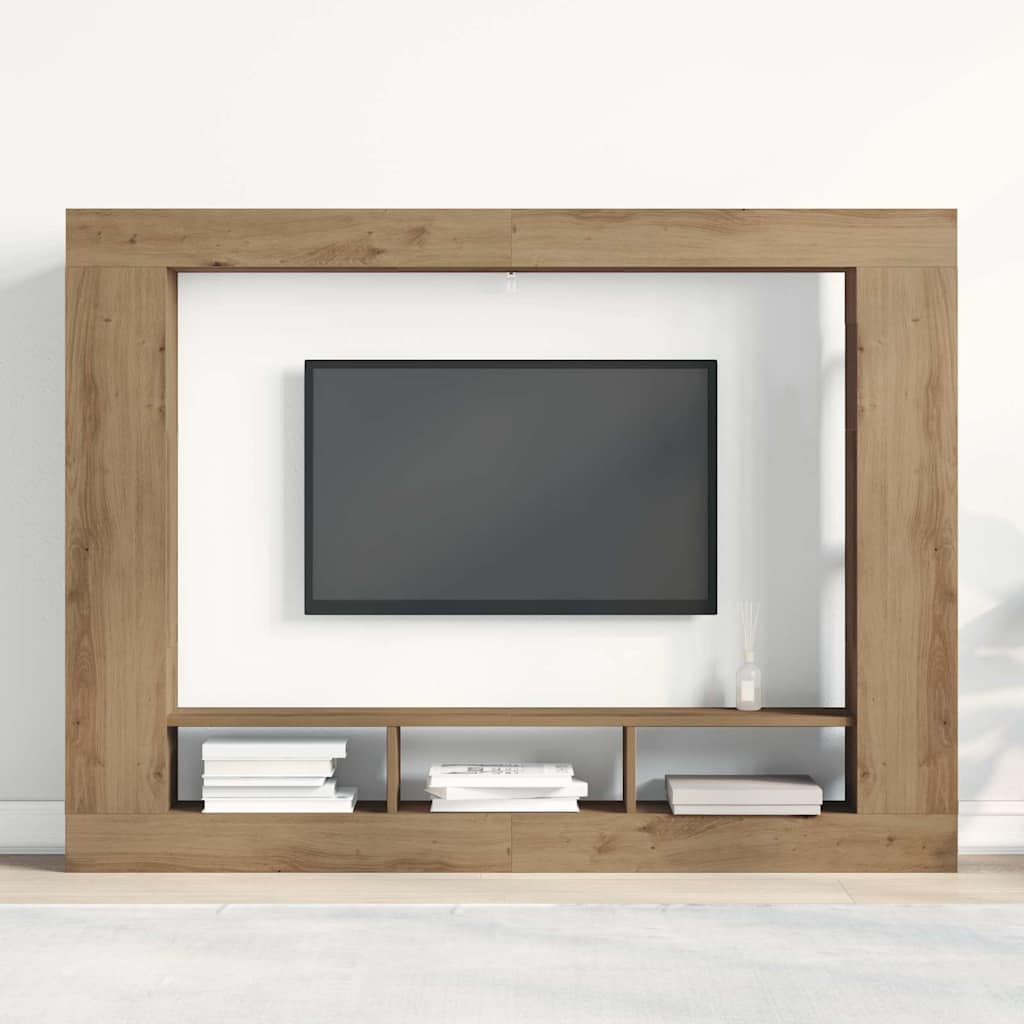 Gabinete para TV 152 x 22 x 113 cm carvalho artisiano