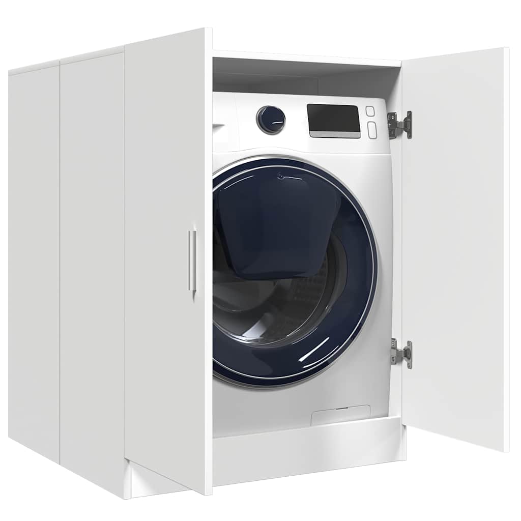 Armário para máquina de lavar roupa 71x71,5x91,5 cm branco