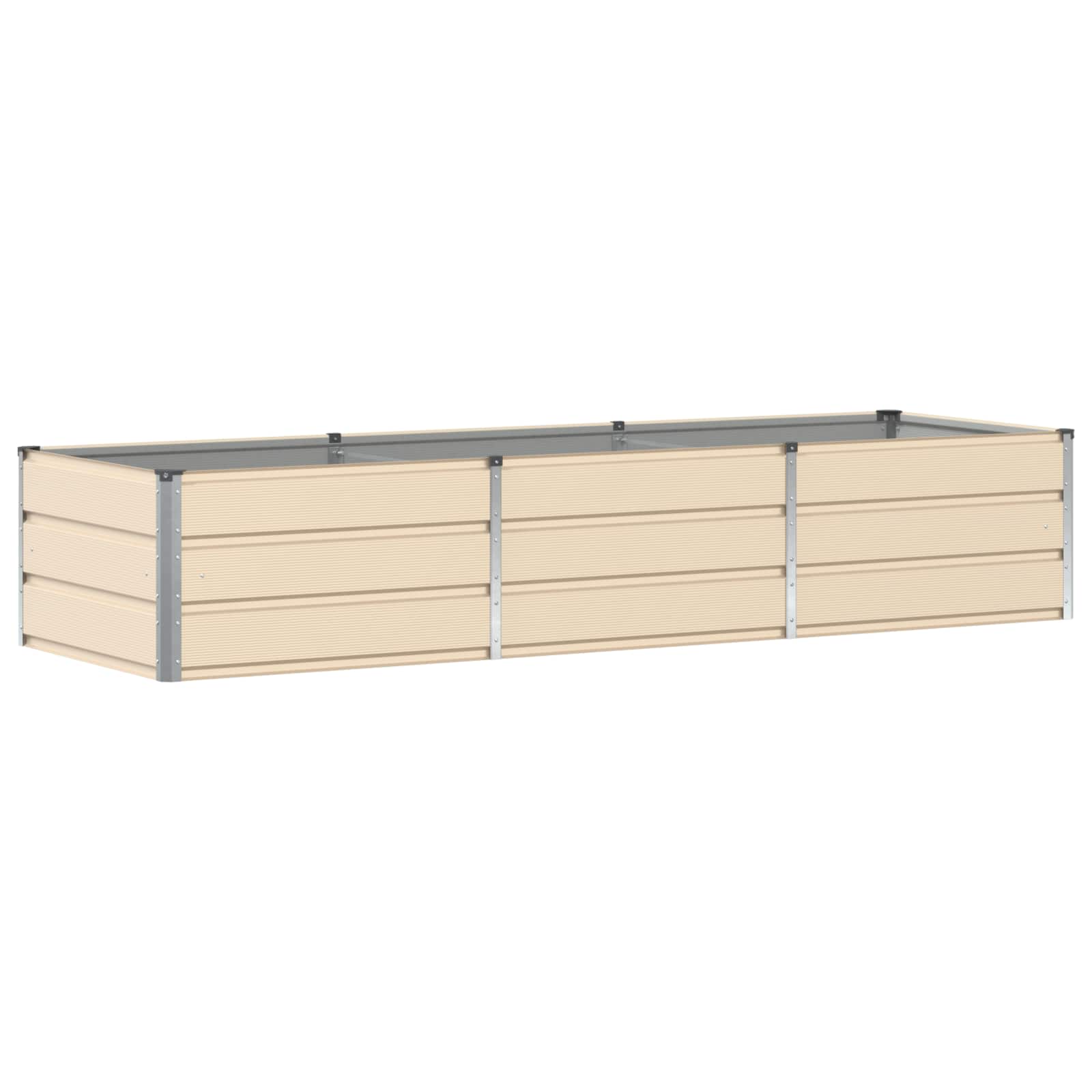 Floreira ivory 240 x 80 x 45 cm aço