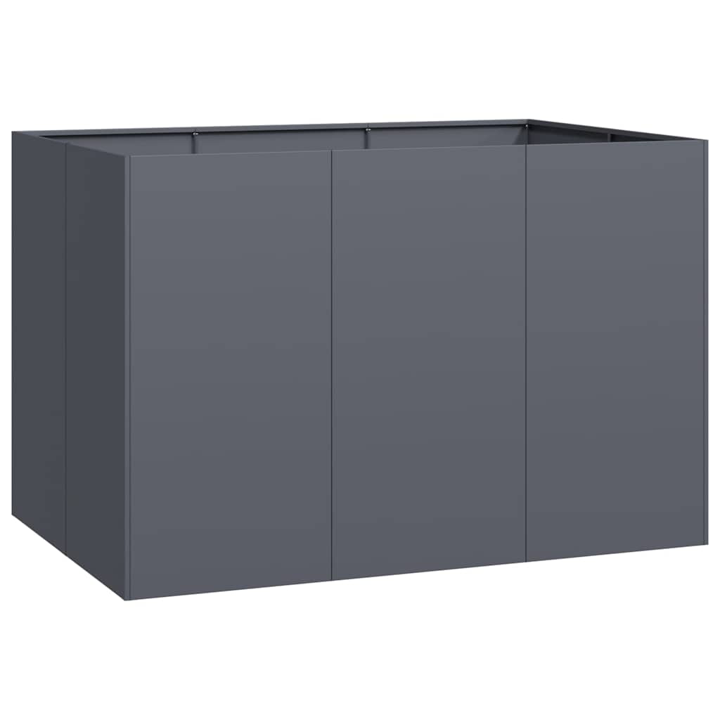 Vaso floreira 120x80x80 cm aço antracite