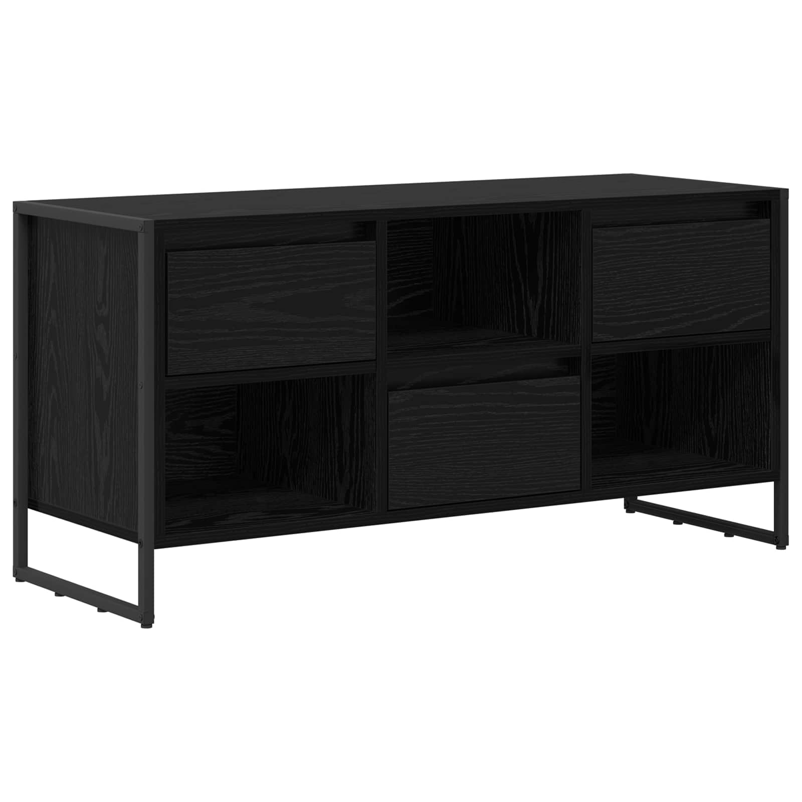 Gabinete para TV 100 x 36 x 49,5 cm carvalho preto