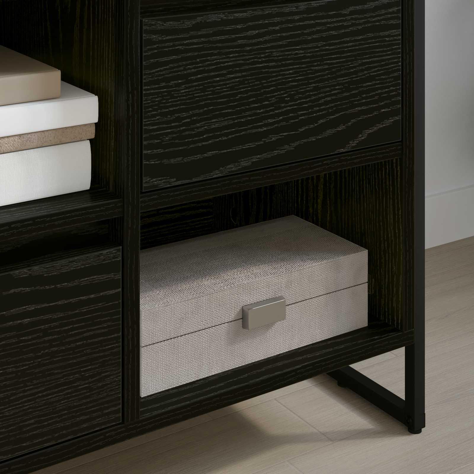 Gabinete para TV 100 x 36 x 49,5 cm carvalho preto