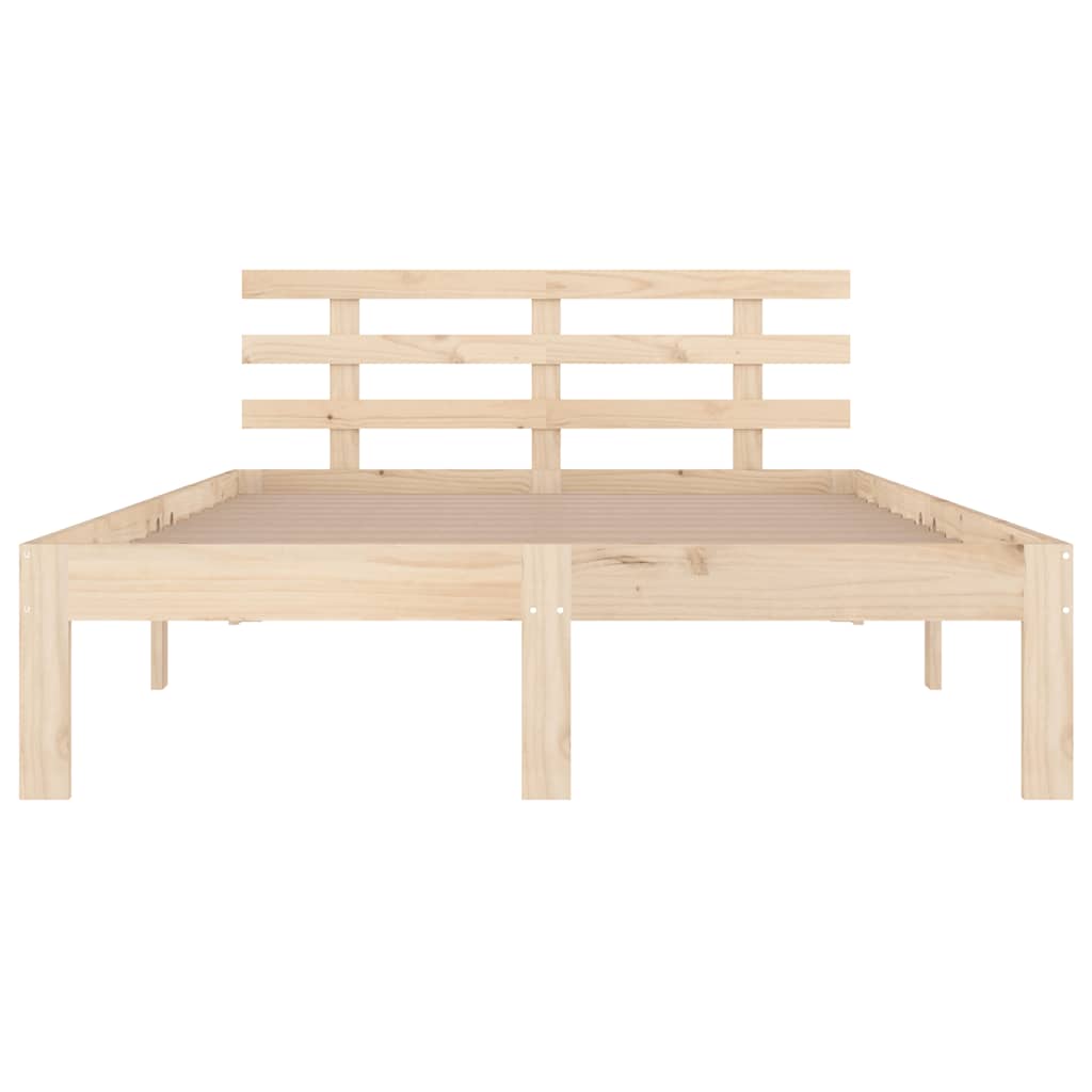 Estrutura de cama king 150x200 cm madeira maciça