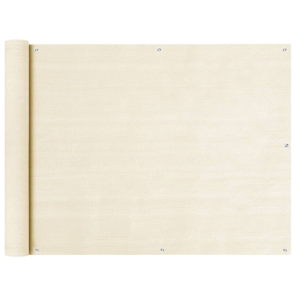 Tela de varanda 90x600 cm pead cor creme