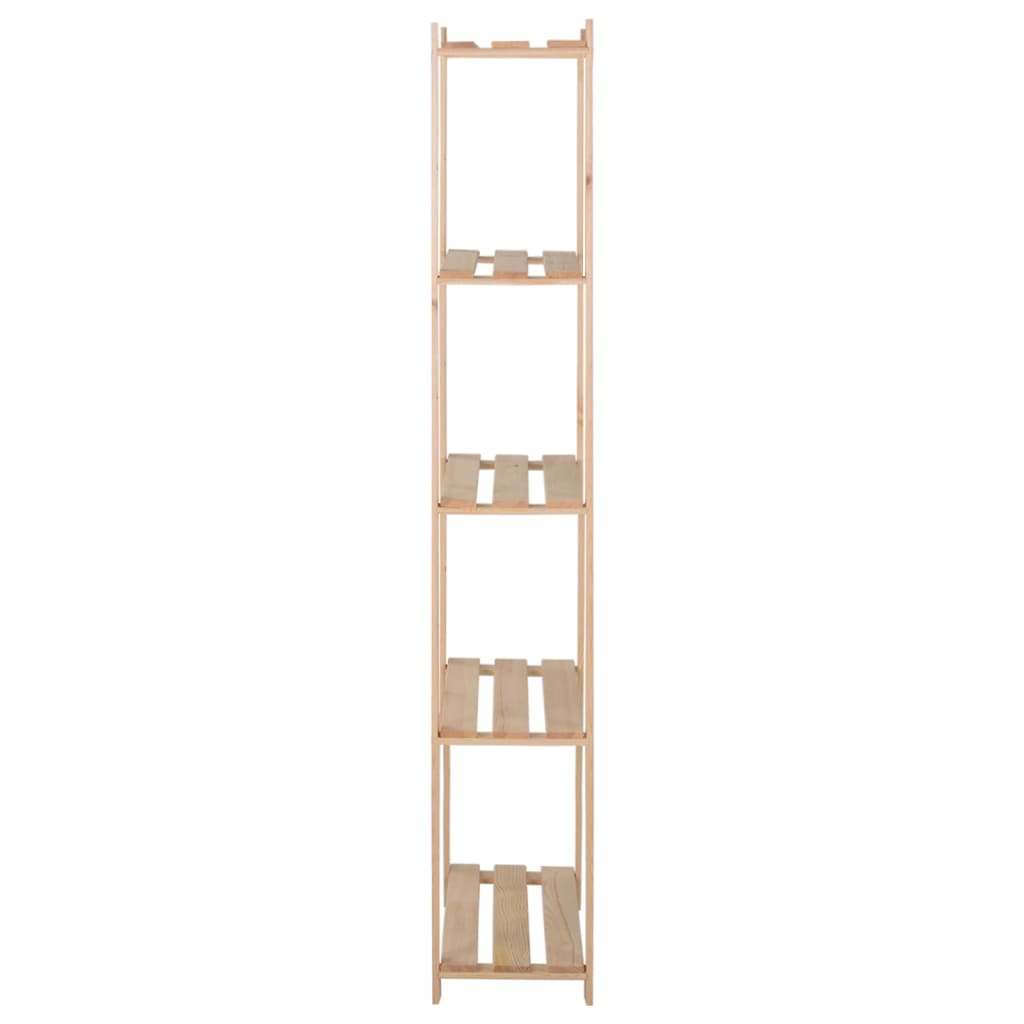 Unidade arrumação 5 prateleiras 80x28,5x170 cm pinho maciço