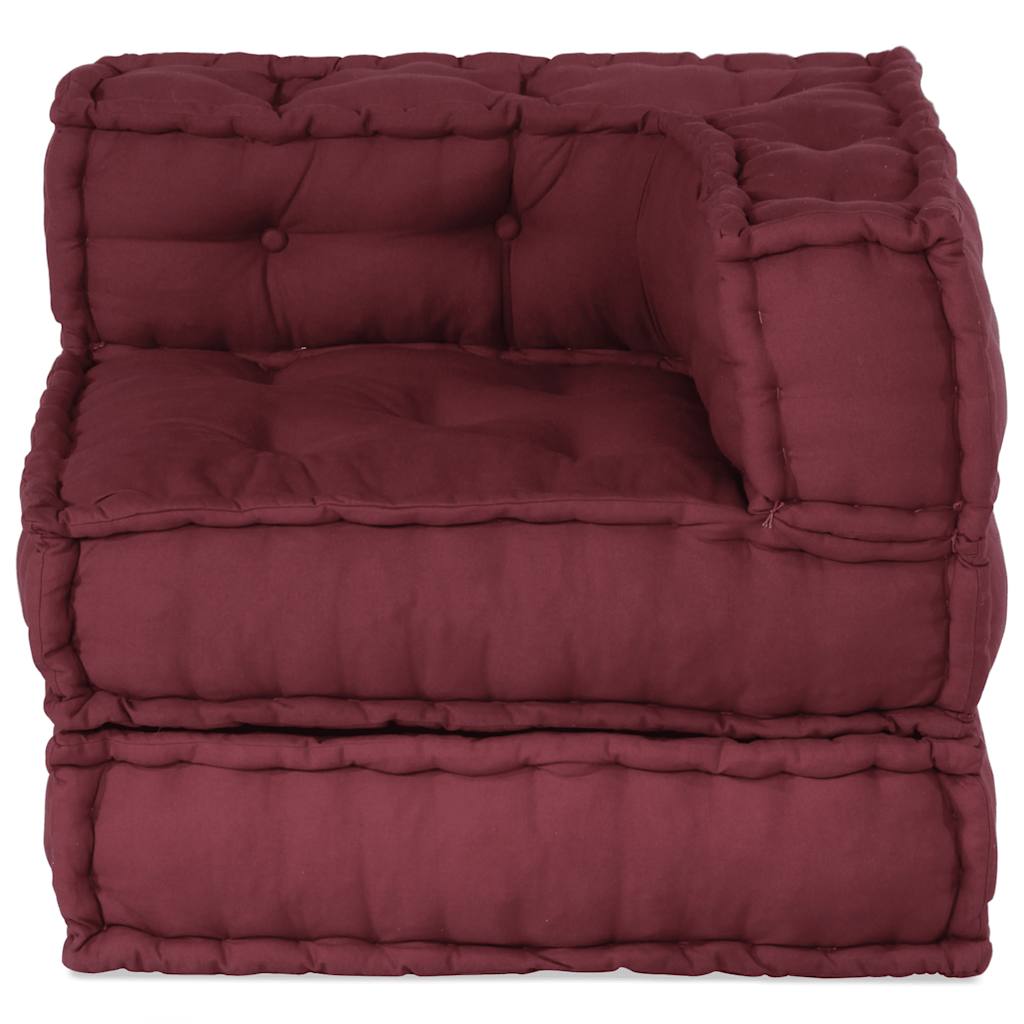 Unidade de sofá modular 70x70x54 cm tecido castanho