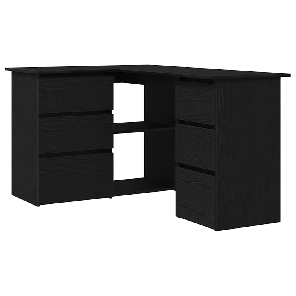 Mesa carvalho preto derivados de madeira 145 x 100 x 76 cm