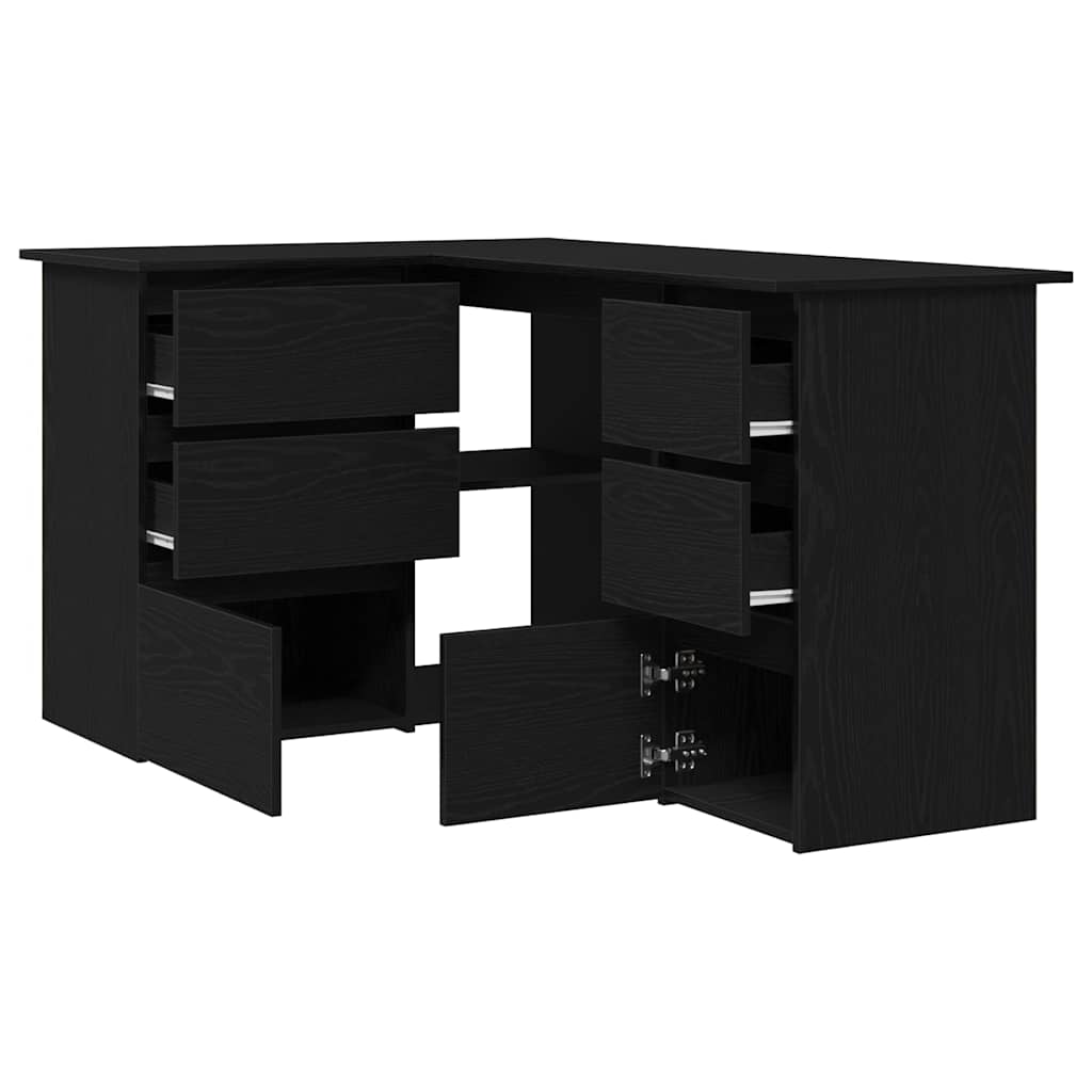 Mesa carvalho preto derivados de madeira 145 x 100 x 76 cm