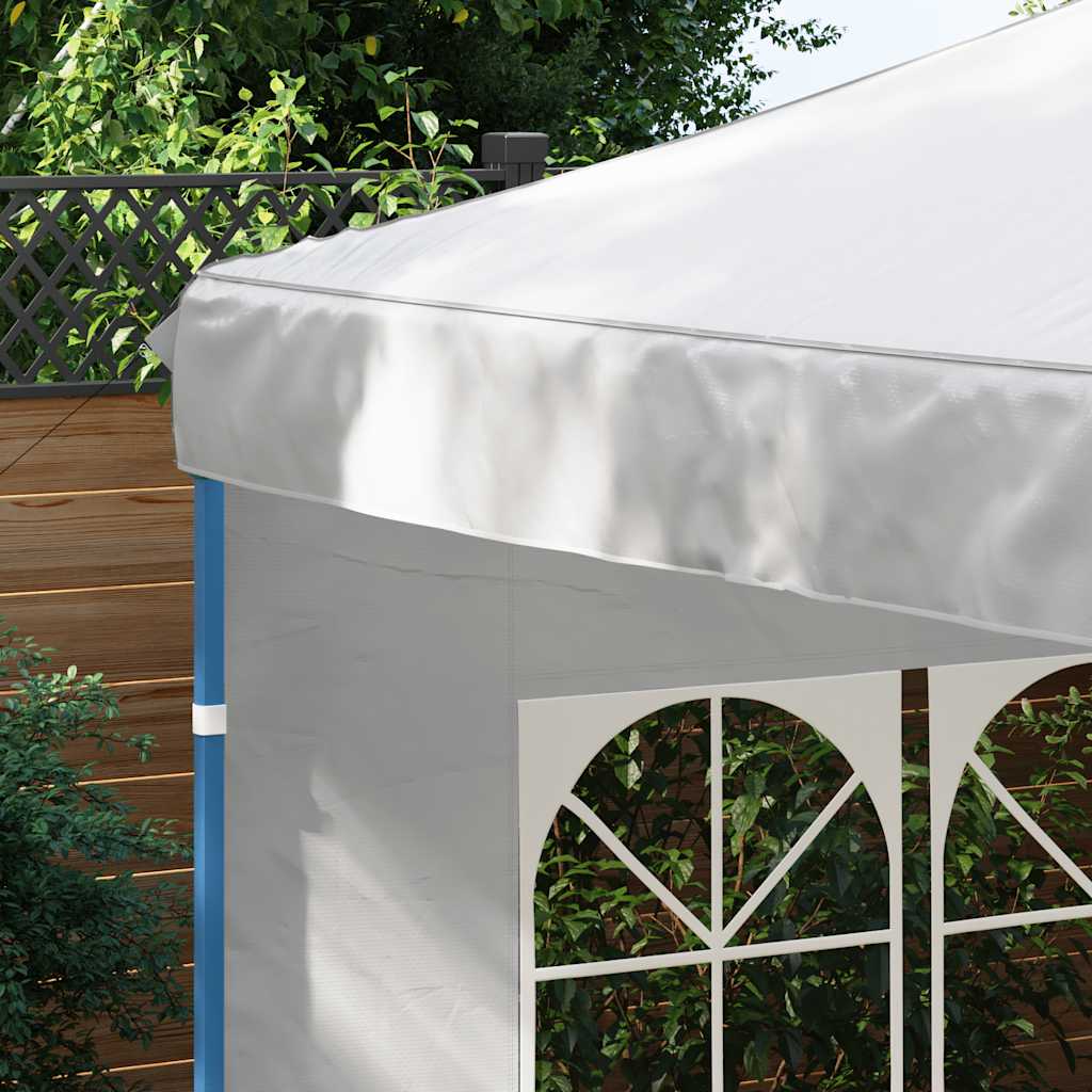 Parede lateral com janela p/ tenda de festas 2 pcs PE branco