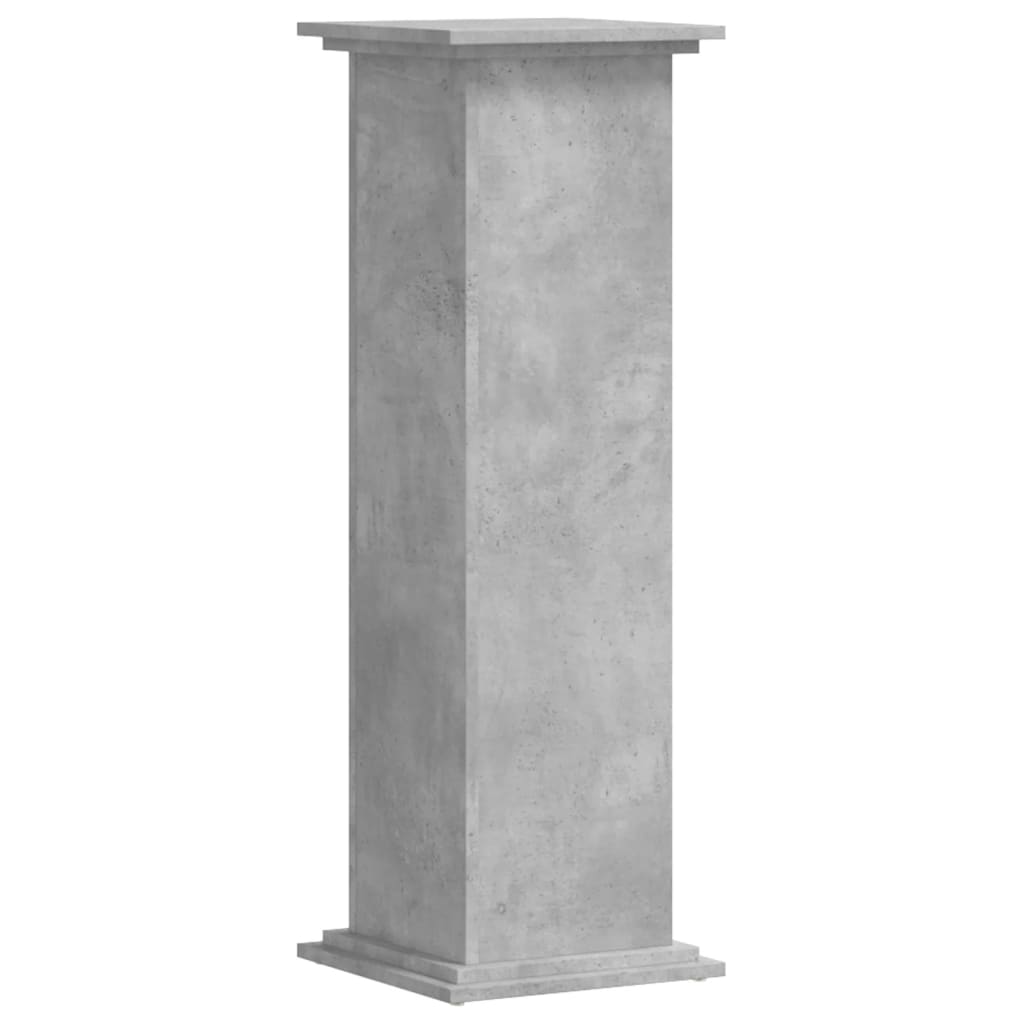 Suporte p/ plantas 33x33x100 cm derivados madeira cinza cimento
