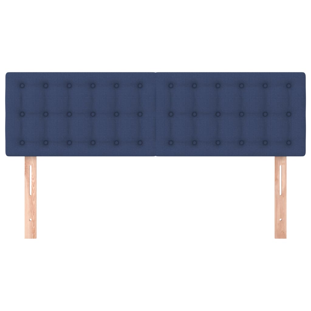 Cabeceiras azul 144x5x78/88 cm tecido