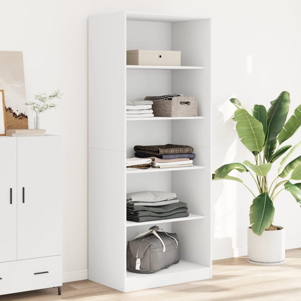 Roupeiro 80x50x200 cm derivados de madeira branco