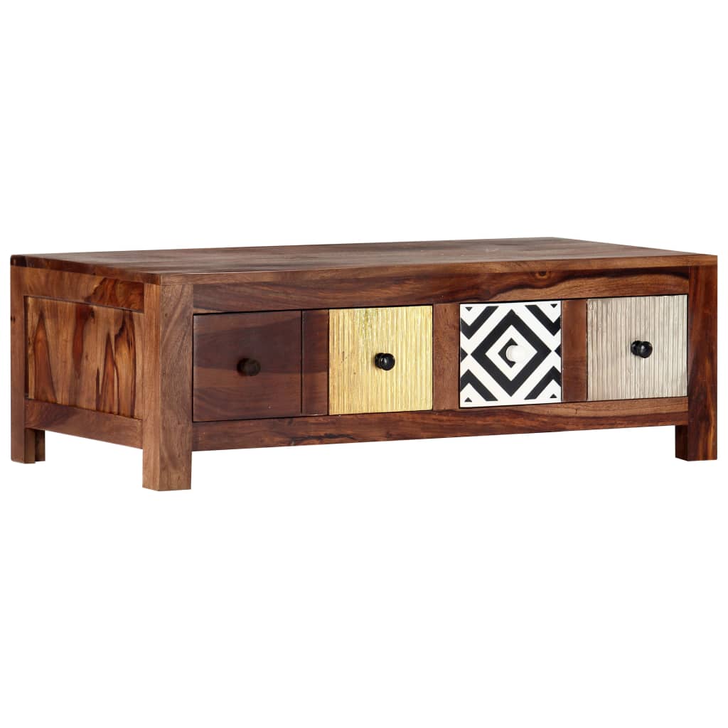 Mesa de centro 90x50x30 cm madeira de acácia maciça