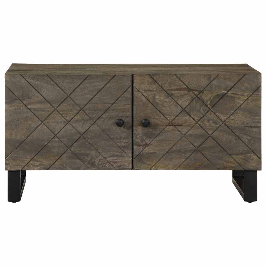 Mesa de centro 80x50x40 cm madeira de mangueira maciça preto