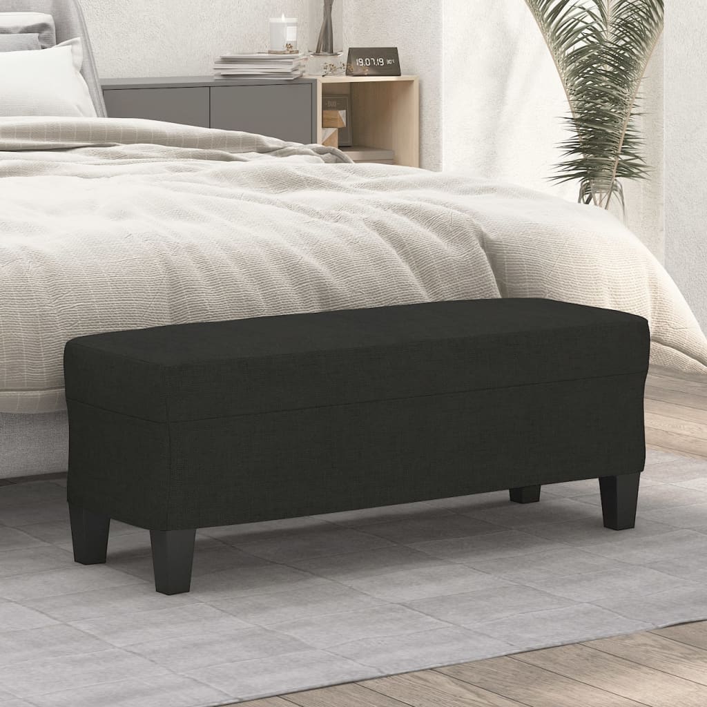 Banco 100x35x41 cm tecido preto