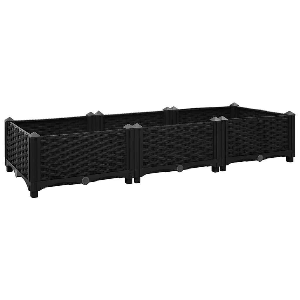 Canteiro elevado 120x40x23 cm polipropileno