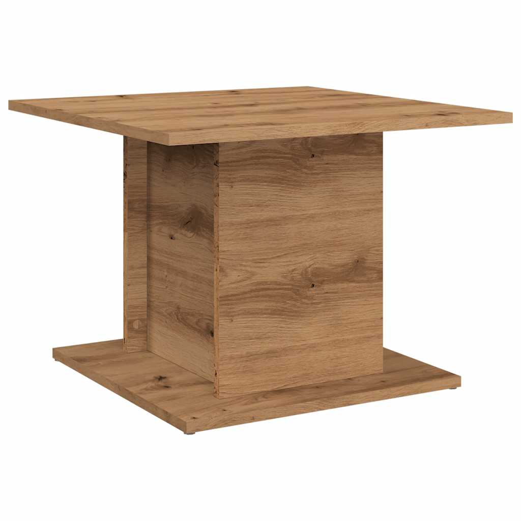 Mesa centro 55,5x55,5x40cm derivados madeira carvalho artisiano
