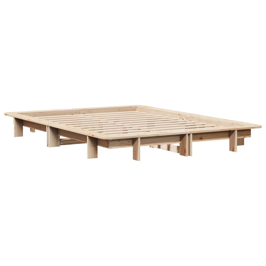 Cama sem colchão 120x200 cm madeira de pinho maciça