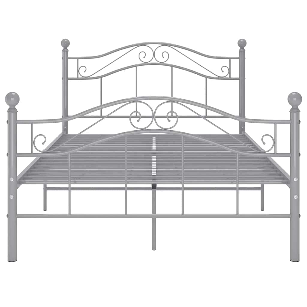 Estrutura de cama 120x200 cm metal cinzento