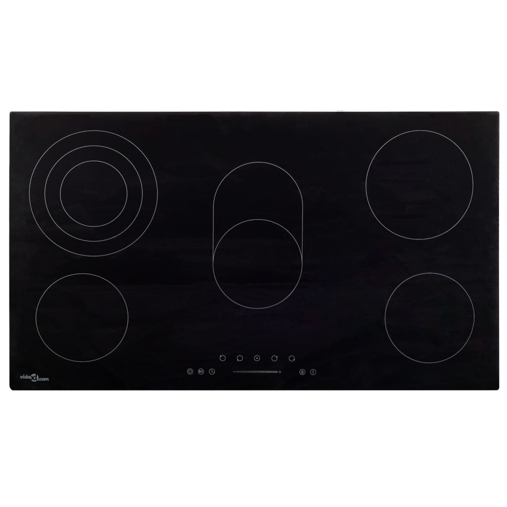 Placa de cerâmica com 5 discos ecrã tátil 8500 w 77 cm