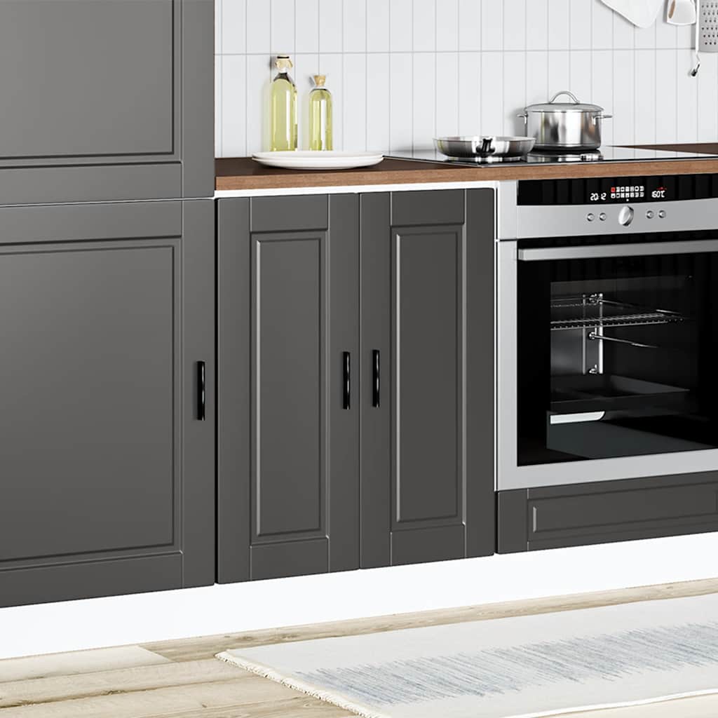 Armário base de cozinha porto derivados de madeira preto