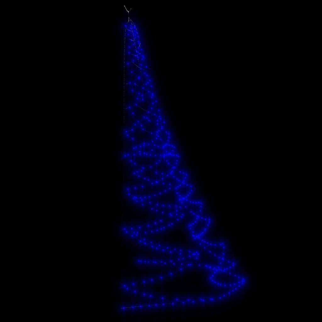 Árvore de natal parede 720 luzes LED 5 m int/ext azul