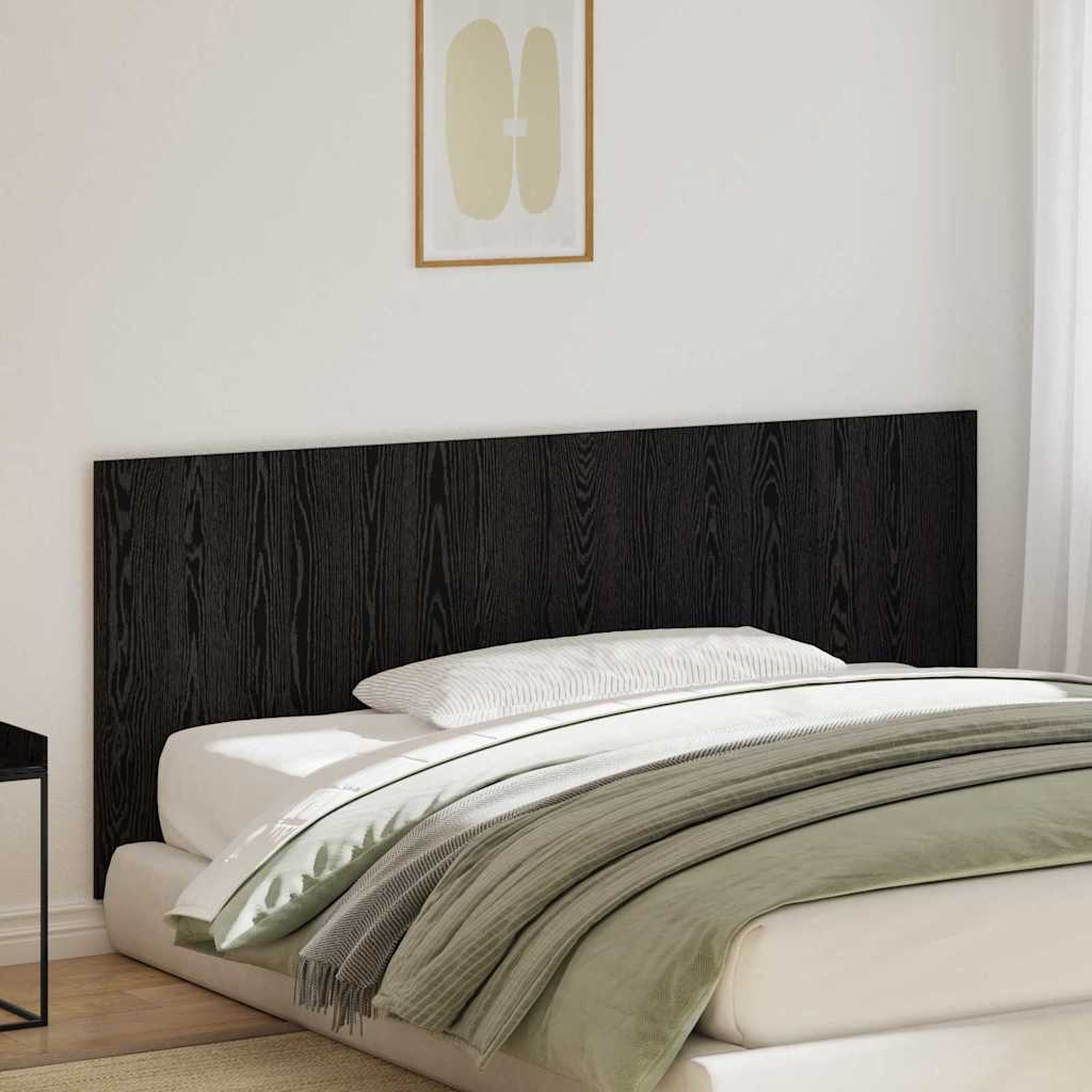 Cabeceira de cama carvalho preto derivados de madeira