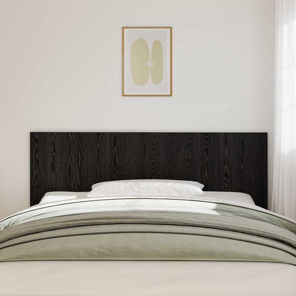Cabeceira de cama carvalho preto derivados de madeira