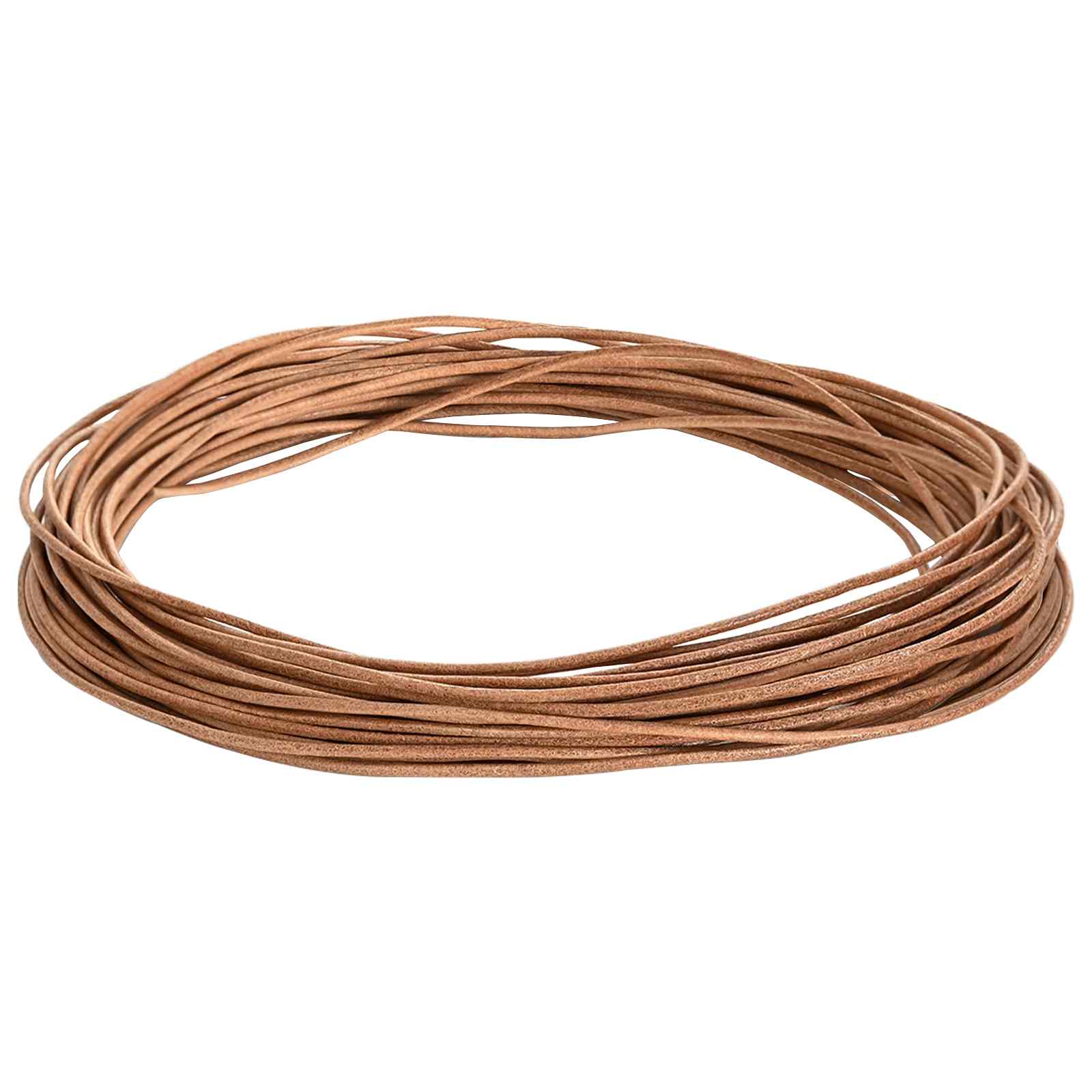 Corda de couro castanho ø1,5 mm x 5 m couro