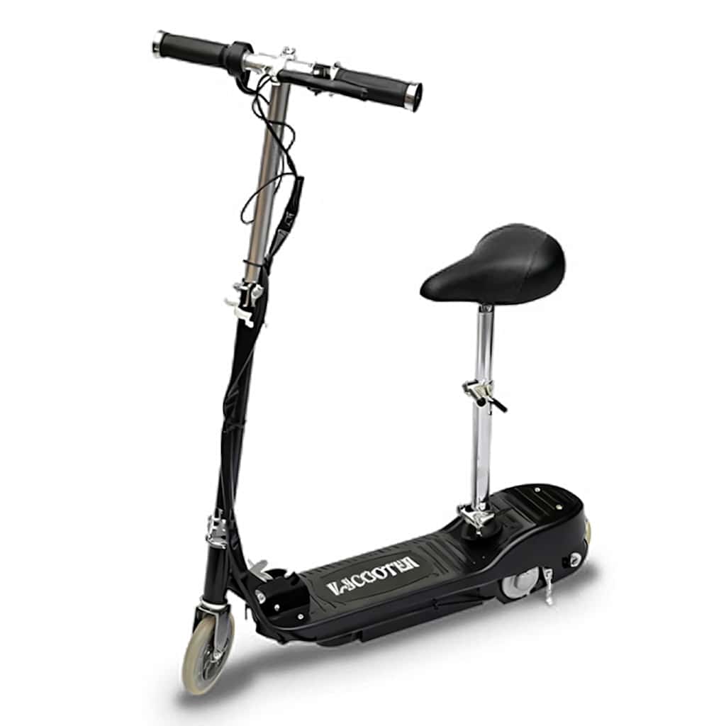 Trotinete/scooter elétrica com assento 120 w preto