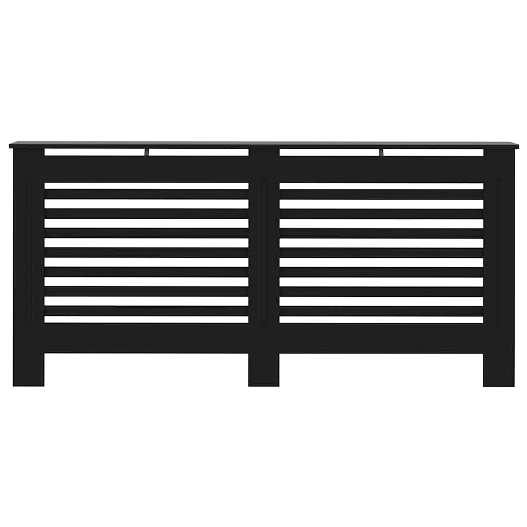 Cobertura de radiador 172x19x81,5 cm MDF preto