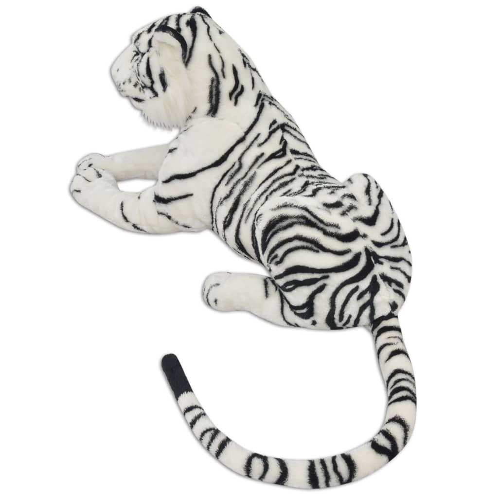 Tigre de peluche, branco, xxl