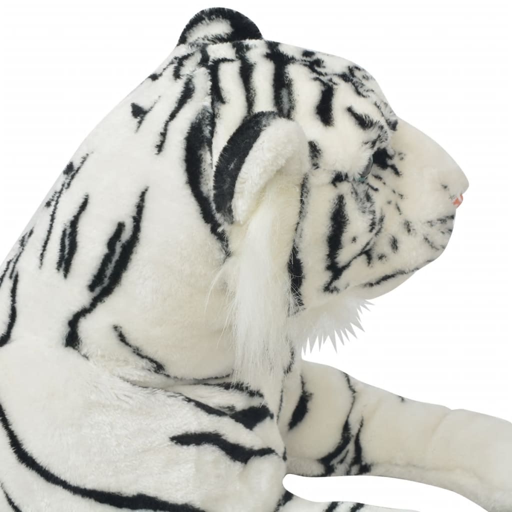 Tigre de peluche, branco, xxl