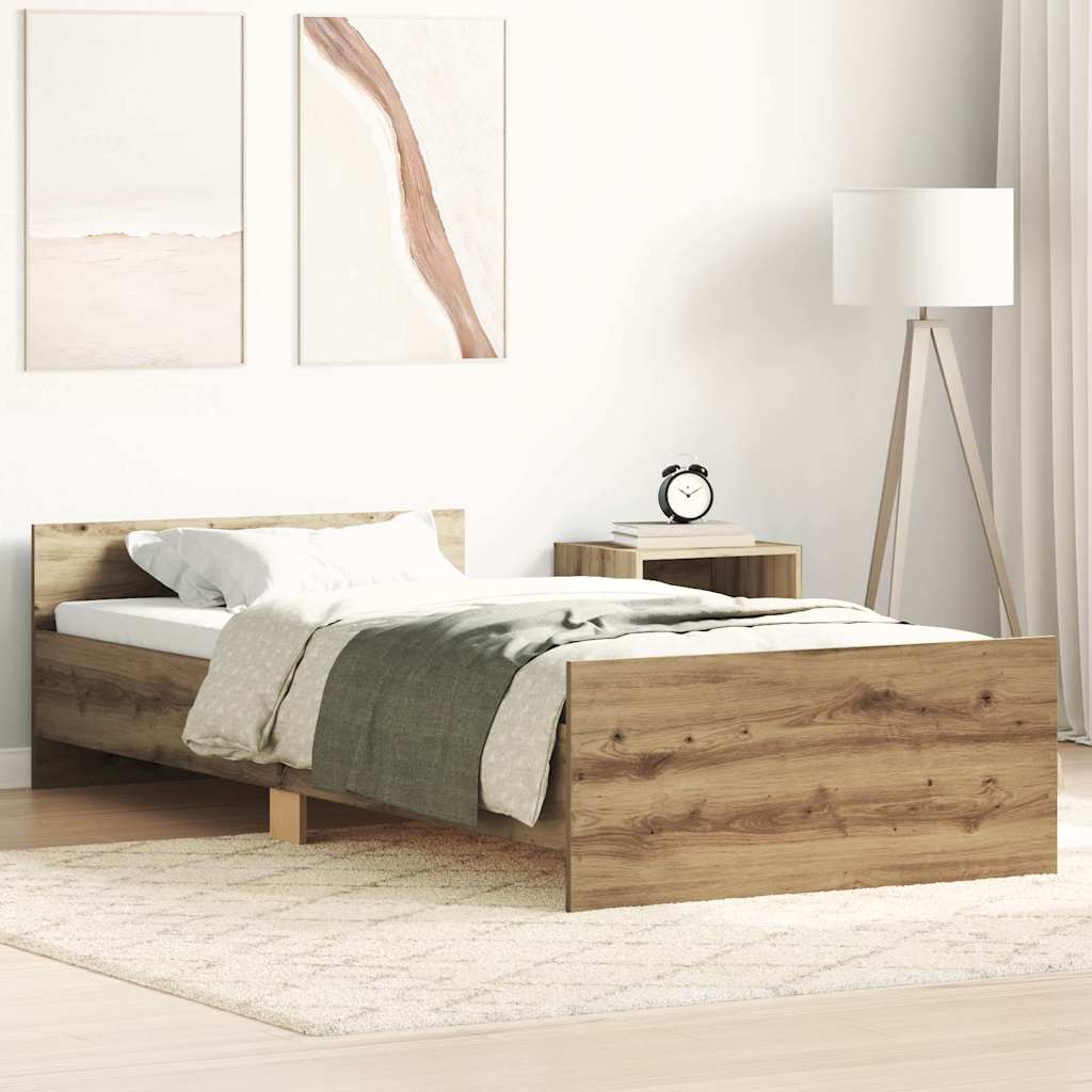 Estrutura de cama sem colchão 100x200cm derivados de madeira