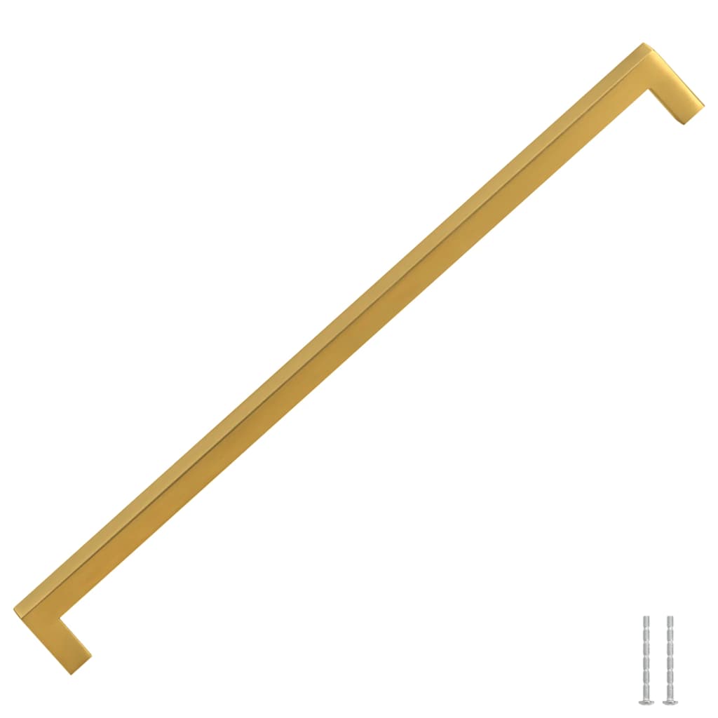 Puxadores para móveis 5 pcs 320 mm aço inoxidável dourado
