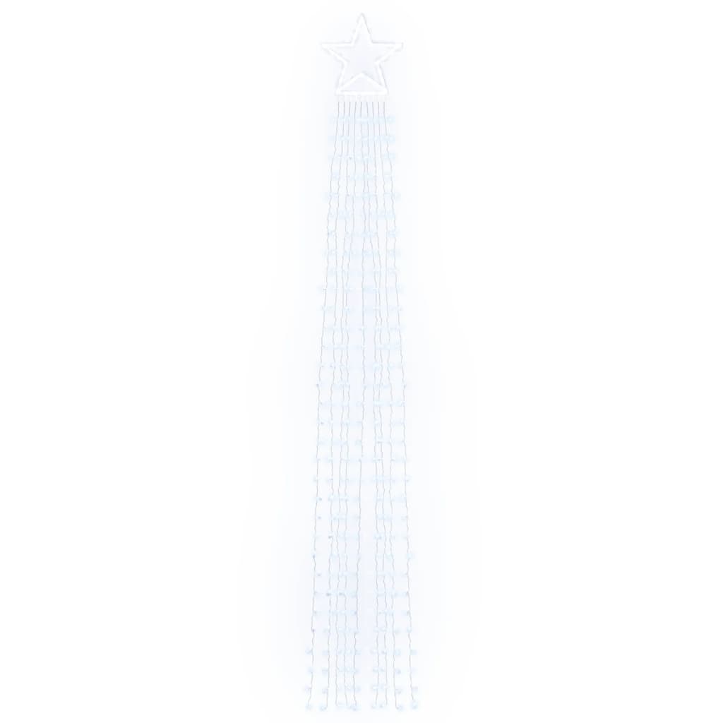 Iluminação p/ árvore de natal 320 luzes LED 375cm branco frio