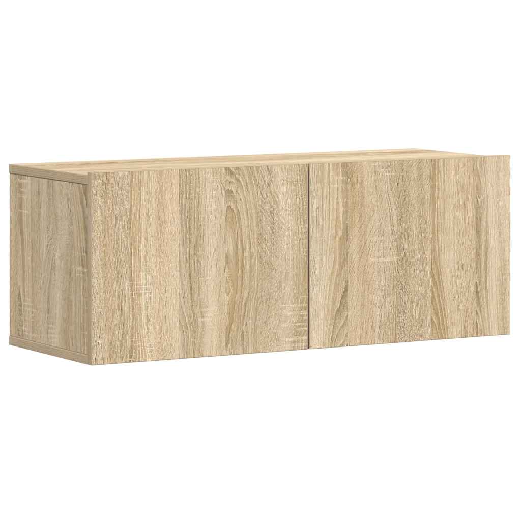 5Pcs conjunto de móveis de TV derivados madeira carvalho sonoma