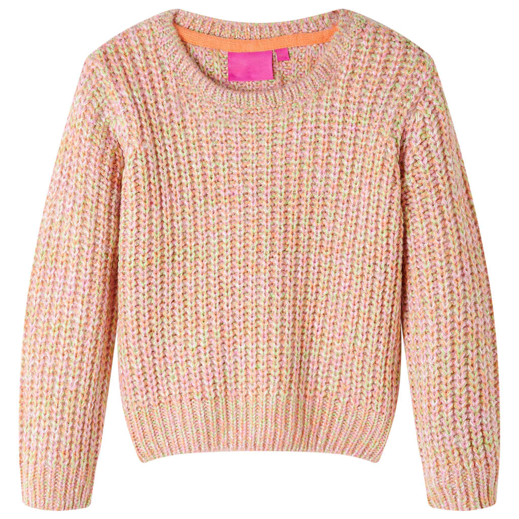 Camisola de malha para criança rosa-suave 104