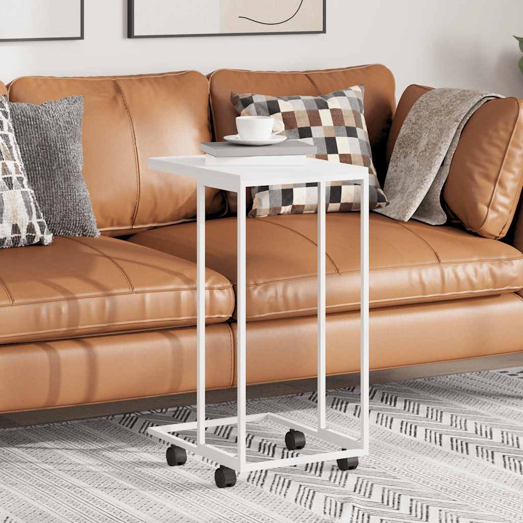 Mesa de apoio c/ rodas 40x30x63,5cm derivados de madeira branca