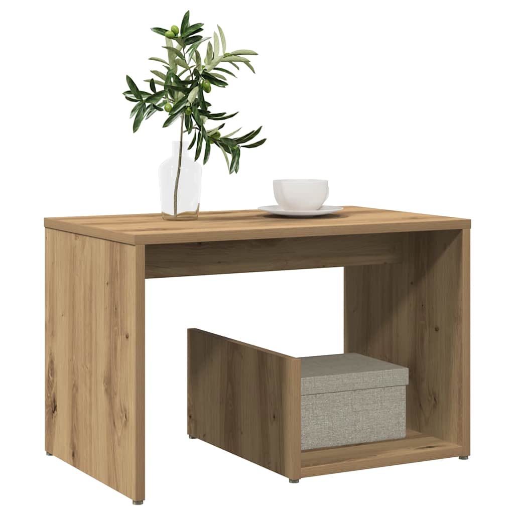 Mesa de apoio 59x36x38 cm derivados madeira carvalho artisiano