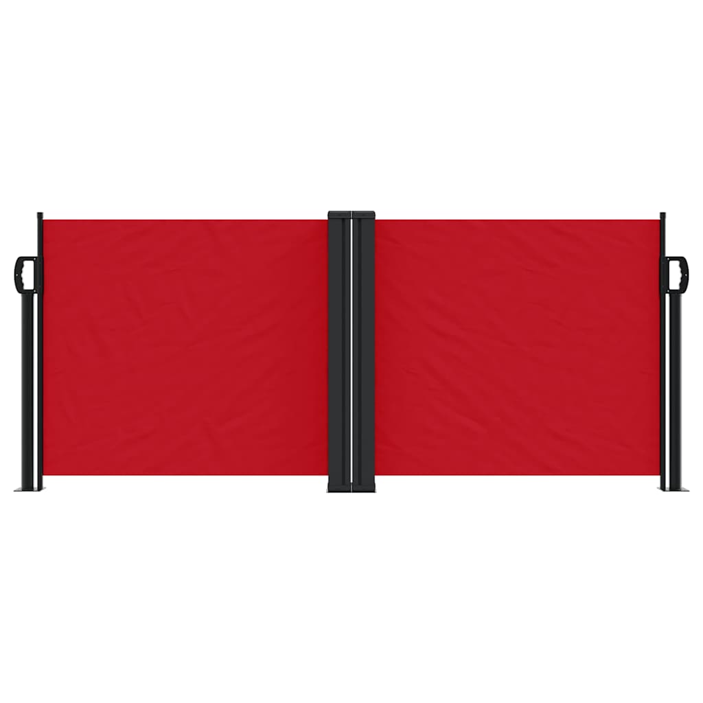 Toldo lateral retrátil 100x600 cm vermelho