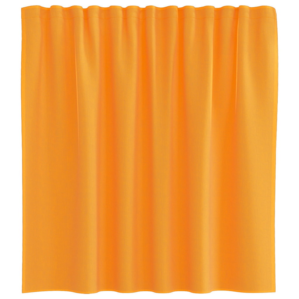 Cortinas de voile com bolsos para varão 2 pcs laranja