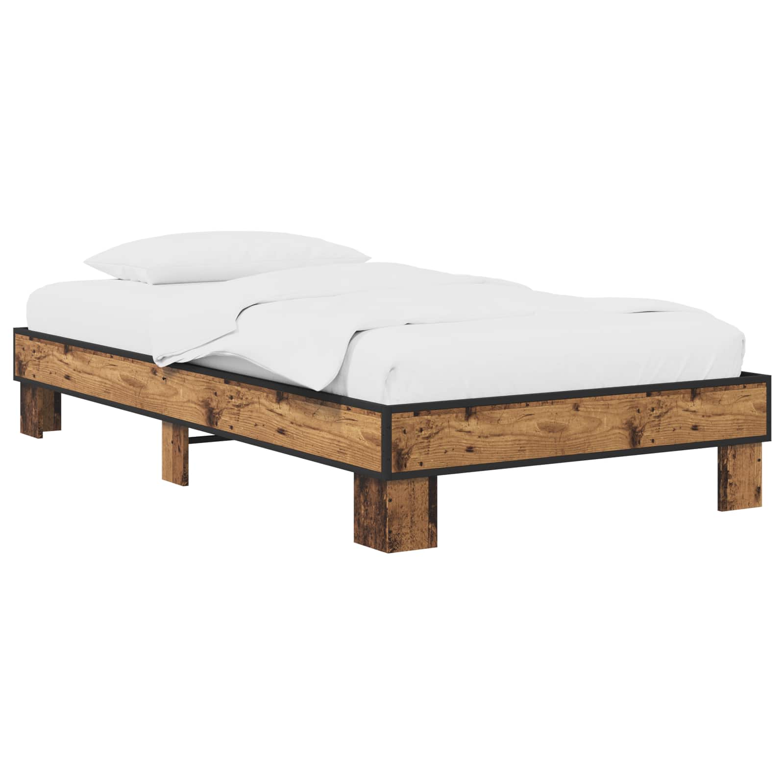 Estrutura da cama madeira antiga 80 x 200 cm