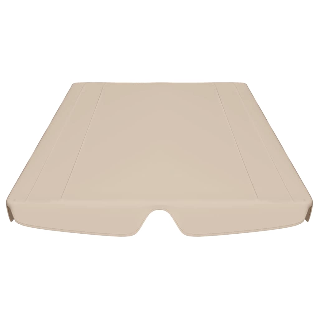Toldo suplente p/ baloiço de jardim 150/130x105/70 cm bege