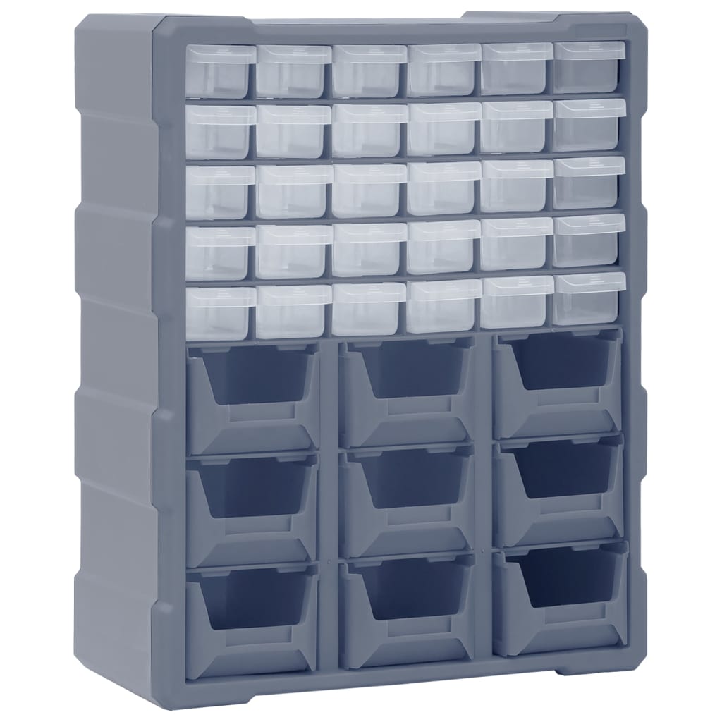 Caixa organizadora com 39 gavetas 38x16x47 cm